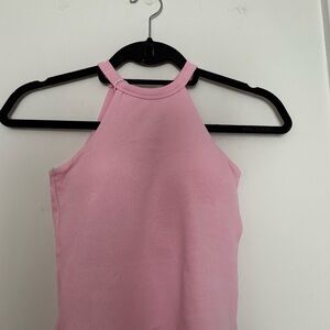 Pink Halter Neck Top